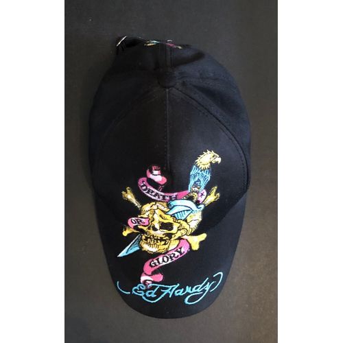 Ed Hardy Death Or Glory Kids Baseball Cap - 100% Cotton - One Size