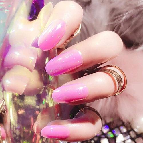Faux Ongles Coffin False Nails Pink Long Fake Nails Ballerina Glitter False Nail Tips Full Cover Stick On Nails 24pcs For Women And Girls 
