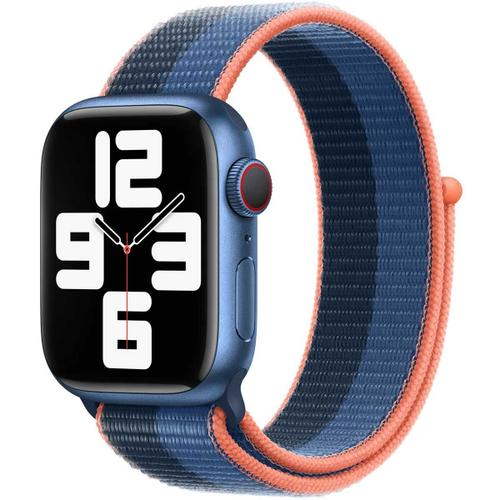 Apple - Boucle Pour Montre Intelligente - 41 Mm - 130 - 200 Mm - Geai Bleu, Bleu Abysses - Pour Watch Hermès Series 7, Hermès Series 9, Nike Series 7, Series 10, Series 8, Series 9