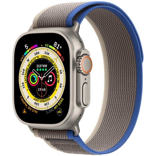 Apple - Boucle Pour Montre Intelligente - 49 Mm - Taille M/L - Bleu Gris