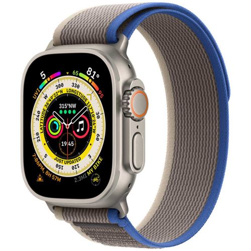 Bracelet Trail Loop Pour Apple Watch 49 Mm - Taille P/M - Bleu Gris