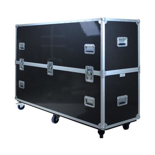 Flight case pour deux écrans TV 65"-75"