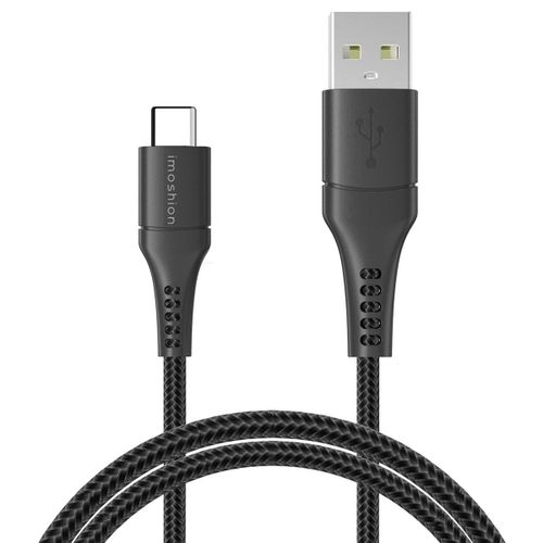 iMoshion Braided USB-C vers câble USB 2 mètre Noir