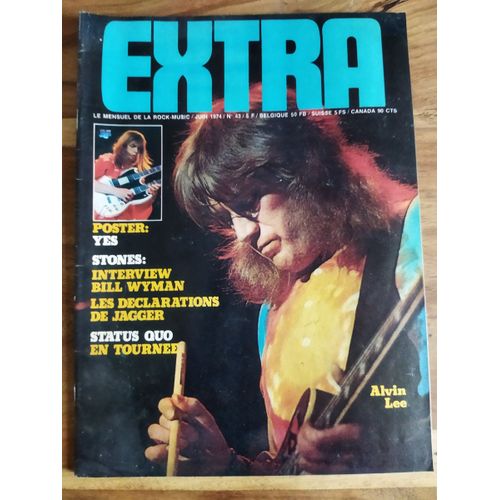 Extra 43 Alvin Lee Cover Shawn Phillips Yes Roxy Music Bill Wyman Mick Jagger