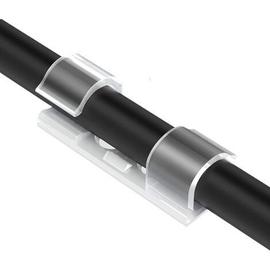5xChytaii Cable Drop Clips de Fixation pour câbles Maintient Cache-Câbles  Maison et Bureau(Noir)