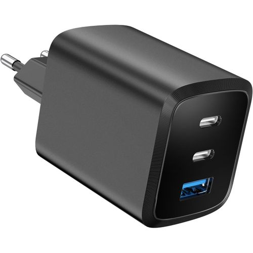 70W Chargeur USB C Rapide 3 Ports Prise USB C Compatible avec iPhone 16 Plus Pro Max 15 14 13 12 11 Galaxy S24 S23 S22 A15 Pixel 9 8 7 iPad MacBook Air Pro M3 M2 M1