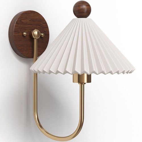 Lampe Murale En Or Vieilli - Applique Vintage - Carma Blanc