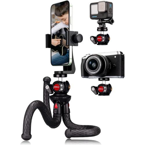 Tr¿¿pied Smartphone Flexible Mini Trepied Appareil Photo Go Pro Gorilla Octopus Trepieds Reflex Portable Voyage pour Vlogging Cam¿¿ra DSLR Mini Tripod