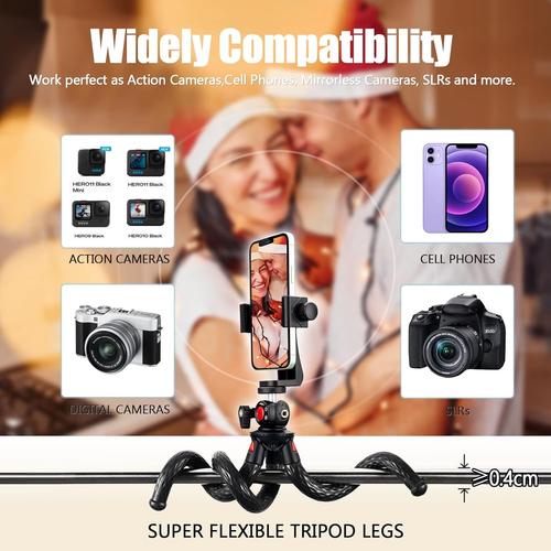 Tr¿¿Pied Flexible Pour Appareil Photo, Smartphone