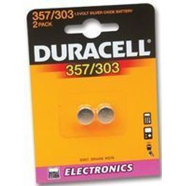 Duracell 357/303 2 Piles Rondes 1.5 V /D357h