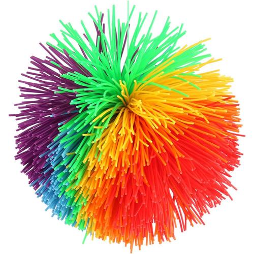 Singe Stringy Balls, Construction En Silicone Soulagement Du Stress Arc-En-Ciel Color¿¿ Jouet Sensoriel Grande Boule Forme Sensorielle