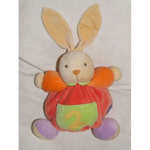 Lapin Boule Kaloo 2 Orange Saumon Vert Violet Mauve