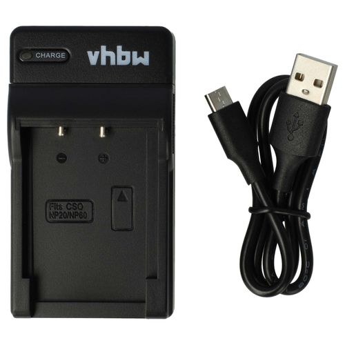 vhbw Chargeur compatible avec Casio Exilim EX-Z22, EX-Z85, EX-Z19 caméra caméscope action-cam + témoin de charge 4,2 V