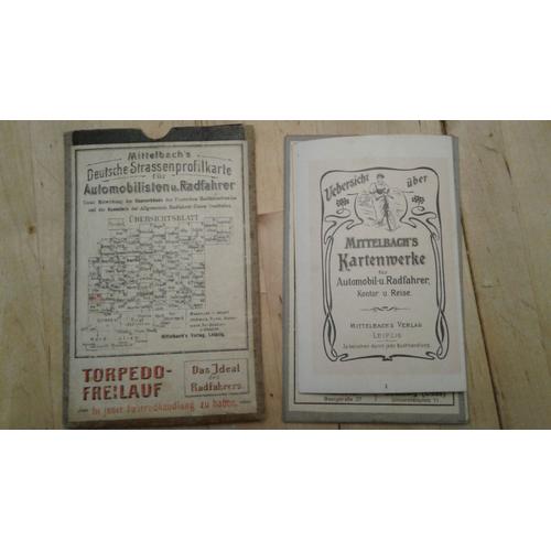 Mittelbach's Deutsche Strassenprofilkarte Für Automobilisten U. Radfahrer - 64 - Metz Vers 1910