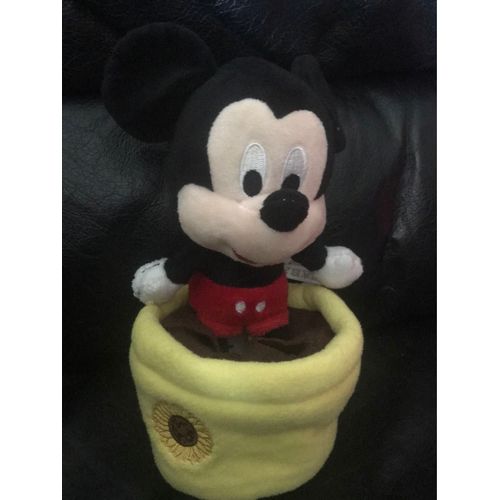 Peluche Mickey Mouse Pot De Fleurs 20cm
