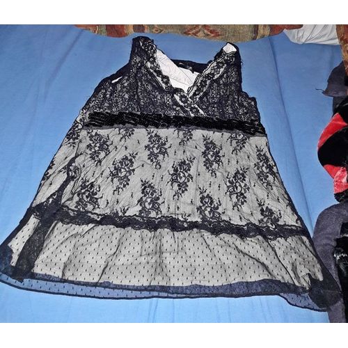 Debardeur Dentelle Strass Mim Taille S ..