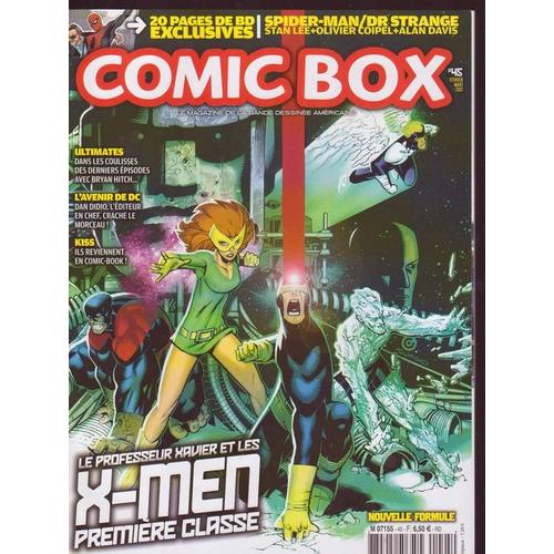 Comic Box ( Nouvelle Formule )  N° 45 : 20 Pages De Bd Exclusives Spider-Man / Dr. Strange + Ultimates + Le Professeur Xavier Et Les X-Men : Première Classe