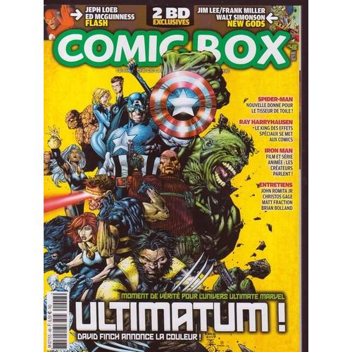 Comic Box  N° 48 : 2 Bd Exclusives : Flash (Jeph Loeb & Ed Mcguiness) + New Gods : W. Simonson & Frank Miller / W. Simonson & Jim Lee + Ray Harryhausen