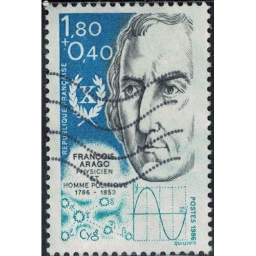 France 1986 Oblitéré Used François Arago Astronome Physicien Homme Politique Y&t Fr 2396 Su