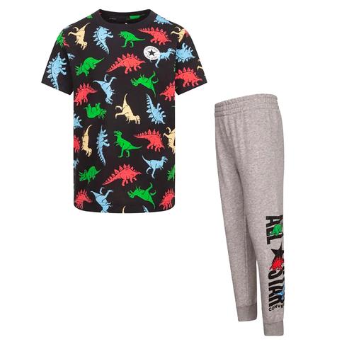 Ensemble T-Shirt Converse Dino Ss Tee + Ft Jog