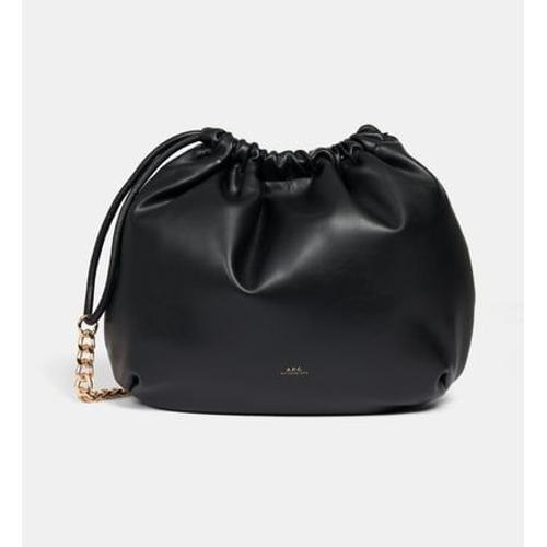 A.P.C. - Sac besace Ninon enduit à chaîne - Noir