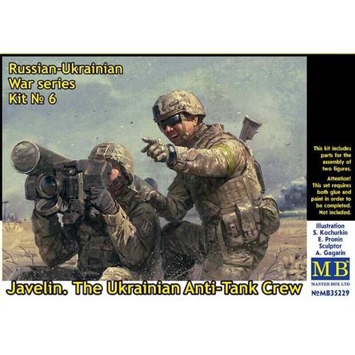 Master Box Ltd - Russian-Ukrainian War Series, Kit ? 6 Javelin. The Ukrainian Anti-Tank Crewjavelin. The Ukrainian Anti-Tank Crew |Master Box|35229| 1:35 Figurine Miniature