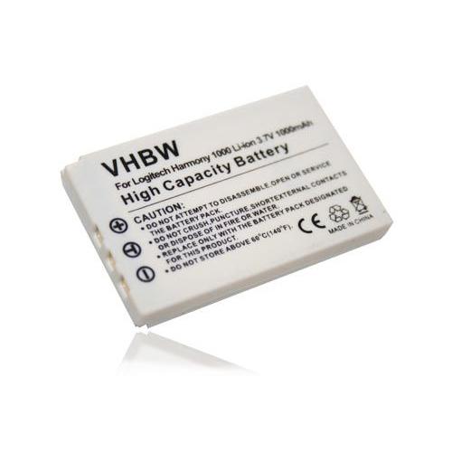 vhbw Batterie compatible avec Logitech Internet Radio, C-RL65, C-LR65 télécommande remote control (1000mAh, 3,7V, Li-ion)