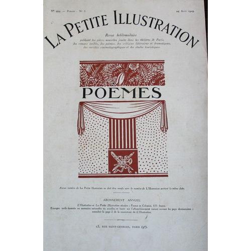 La Petite Illustration (Supplément Au N°444)  N° 3 : Poemes (Bonnard, Chabaneix, Porche, Nigond, Foulon De Vaulx ...)