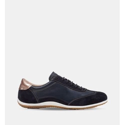 Geox - Baskets Basses Vega En Cuir - Bleu - 41