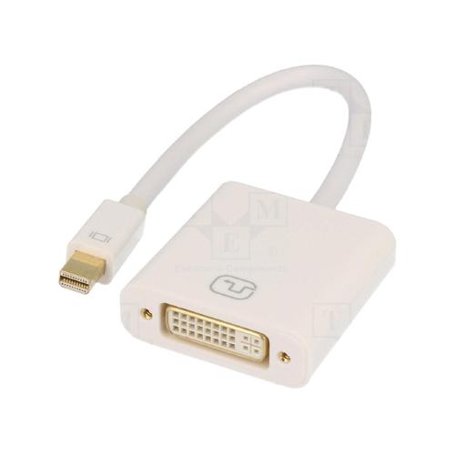 Adaptateur DVI-I femelle vers mini DisplayPort male 0.15m blanc