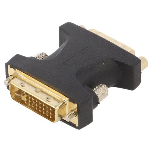 Adaptateur DVI-I femelle vers DVI-I male noir