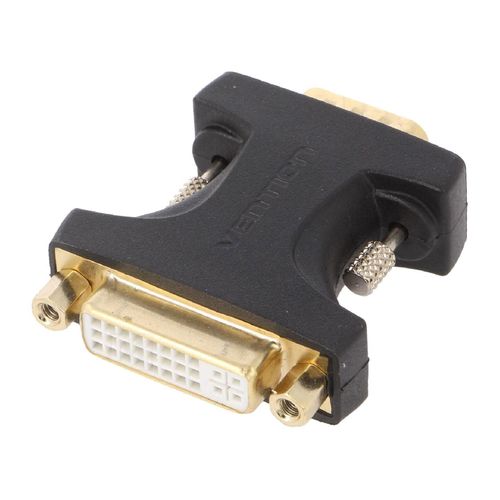 Adaptateur DVI-I femelle vers D-Sub male HD noir