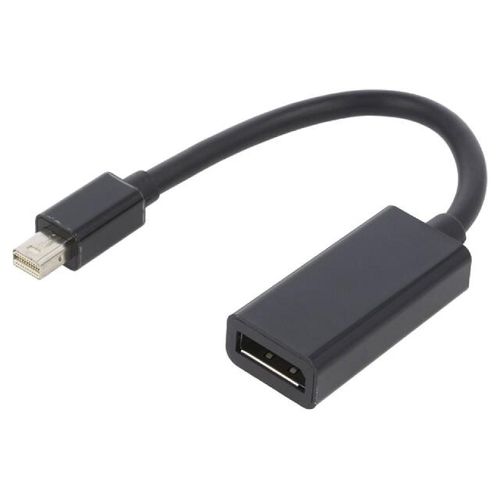 Adaptateur DisplayPort 1.2 femelle mini DisplayPort prise male 4K UHD 0.15m - noir