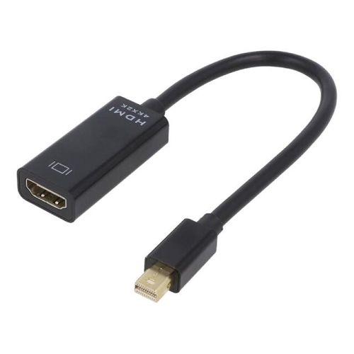 Adaptateur DisplayPort 1.2 HDMI 1.3 femelle mini DisplayPort prise male 4K UHD 0.15m - noir