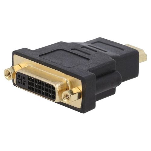 Adaptateur DVI-D-18+1- femelle HDMI prise male - noir