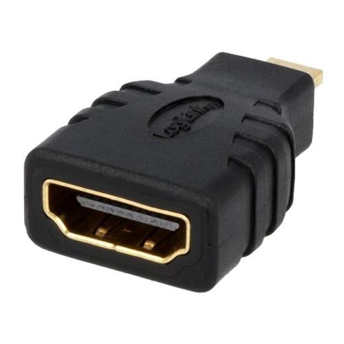 Adaptateur HDMI femelle micro HDMI prise male - Noir