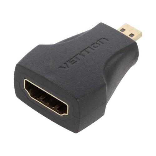 Adaptateur HDMI femelle micro HDMI prise male - Noir