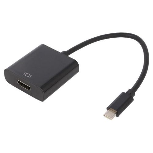 Adaptateur USB 3.1 HDMI femelle vers USB C male 0.15m noir