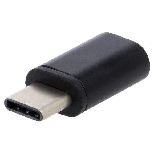 Adaptateur USB 2.0 USB B micro femelle vers USB C male noir