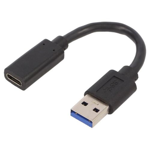 Adaptateur USB 3.1 USB A male vers USB C femelle 0.1m noir