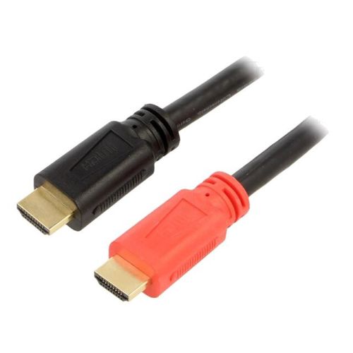 Cable HDMI 1.3 prise male des deux cotes avec amplificateur 20m - Noir