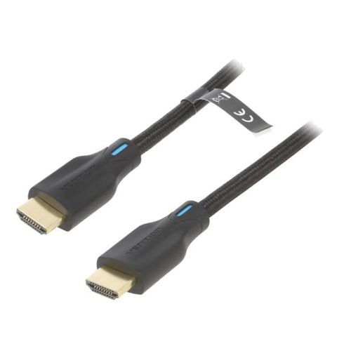 Cable HDMI 2.1 prise male des deux cotes 4K 3D UHD 8K DTS-HD-Dolby-True HD 2m - Noir
