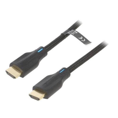 Cable HDMI 2.1 prise male des deux cotes 4K 3D UHD 8K DTS-HD-Dolby-True HD 3m - Noir