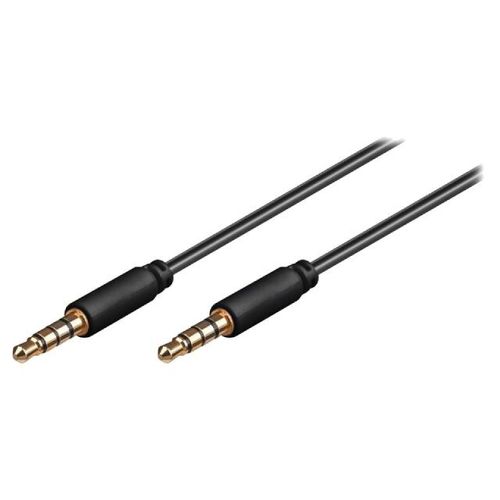 Cable Jack 3.5mm 4pin Male Male 0.5m Or