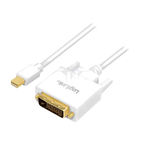 Cable mini DisplayPort 1.2 vers DVI 4K UHD 1.8m - Blanc