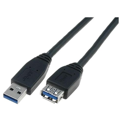 Rallonge USB 3.0 A Male vers A Femelle 1.8m noir
