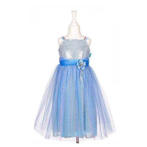 Robe Bleu Et Argent Celena 5-7ans