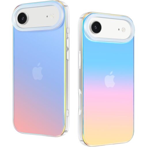 KALANKA-Coque pour iPhone Air, T¿¿l¿¿phone Mate iris¿¿e Fluorescent...