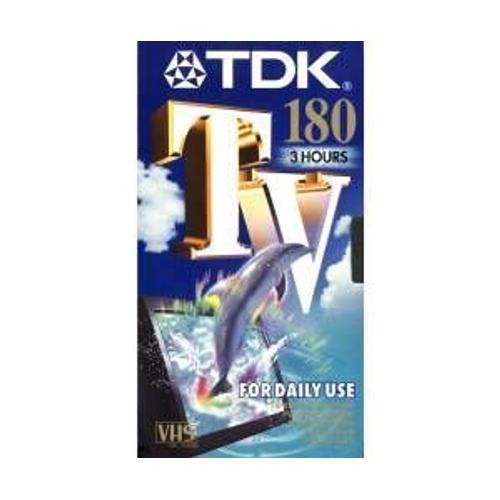 TDK 180 TV For Daily Use - Cassette video VHS  vierge  180min