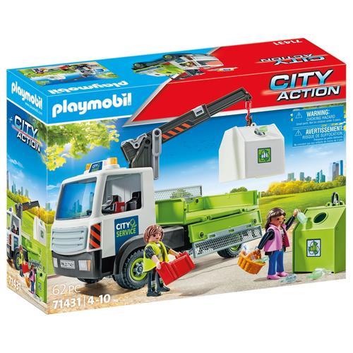 Playmobil 71431 - Camion-Grue De Recyclage De Verre